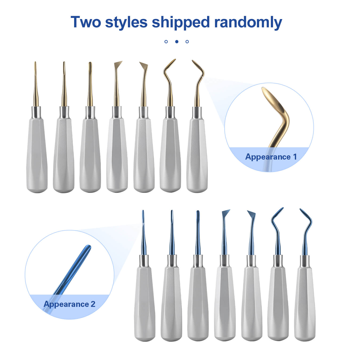 Dental Root Elevators Stainless Steel Extraction Tools Straight/Cryer/Apical - pairaydental.com