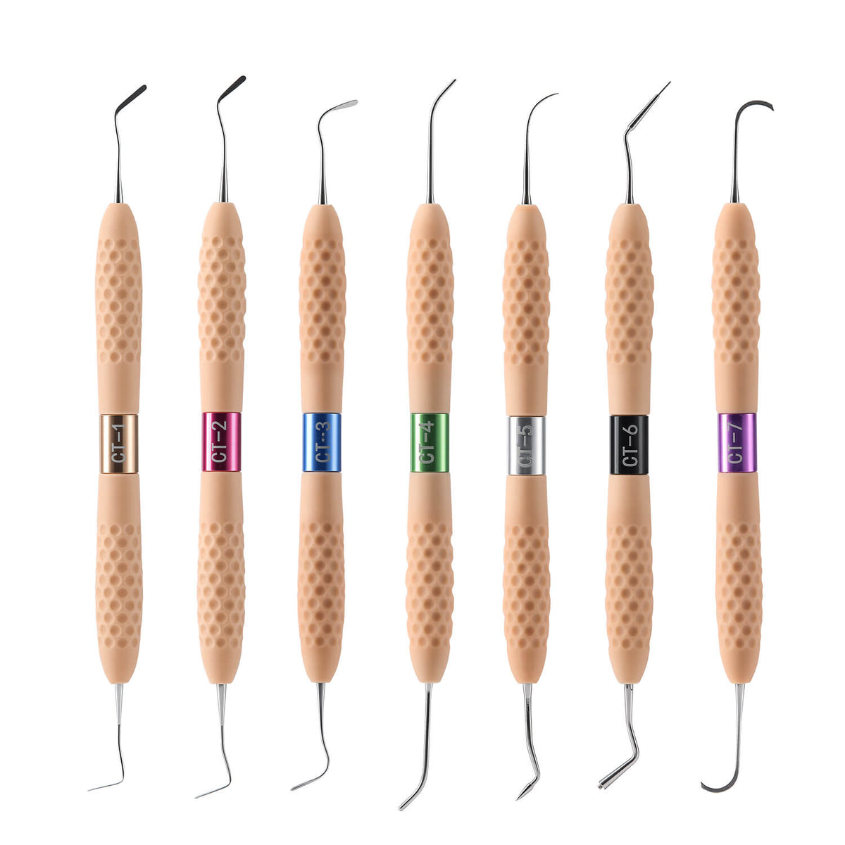 Dental Resin Plugger Kit Aesthetic Composite Restoration Filling Instruments CT1-CT7 - pairaydental.com