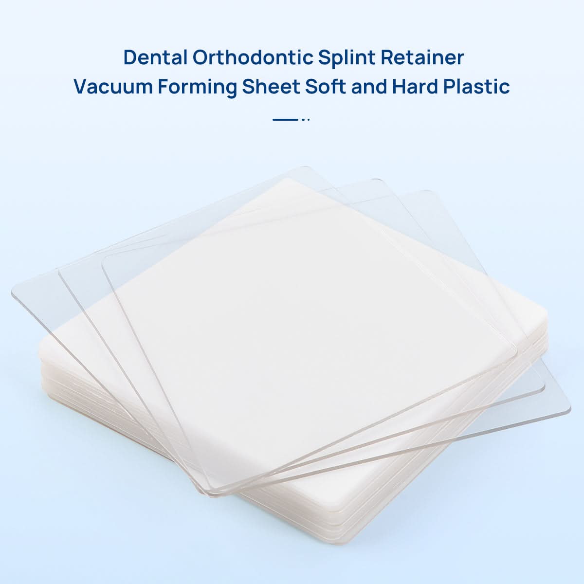 Dental Orthodontic Splint Retainer Vacuum Thermoforming Sheet 5"x5" Soft / Hard  - pairaydental.com