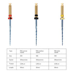 Endo Reciprocating Niti Rotary Engine Files Heat Activated 25mm Assorted 25-50# 3pcs/Pk - pairaydental.com