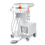 Dental Portable Delivery Unit Cart with Air Compressor Built-in Woodpecker Ultrasonic Scaler & Curing Light - pairaydental.com
