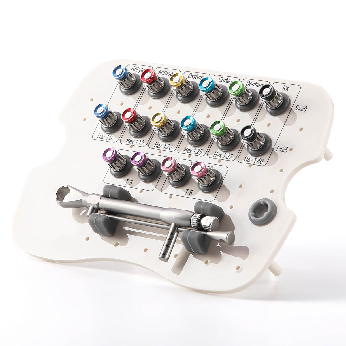 16pcs Universal Implant Drivers With Torque Wrench 15-70Ncm Kit - pairaydental.com