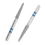 Dental Diamond Burs Cutting Zirconia Ceramic Z553-018M (848KR-018M) Flat End Taper 10pcs/Box - pairaydental.com