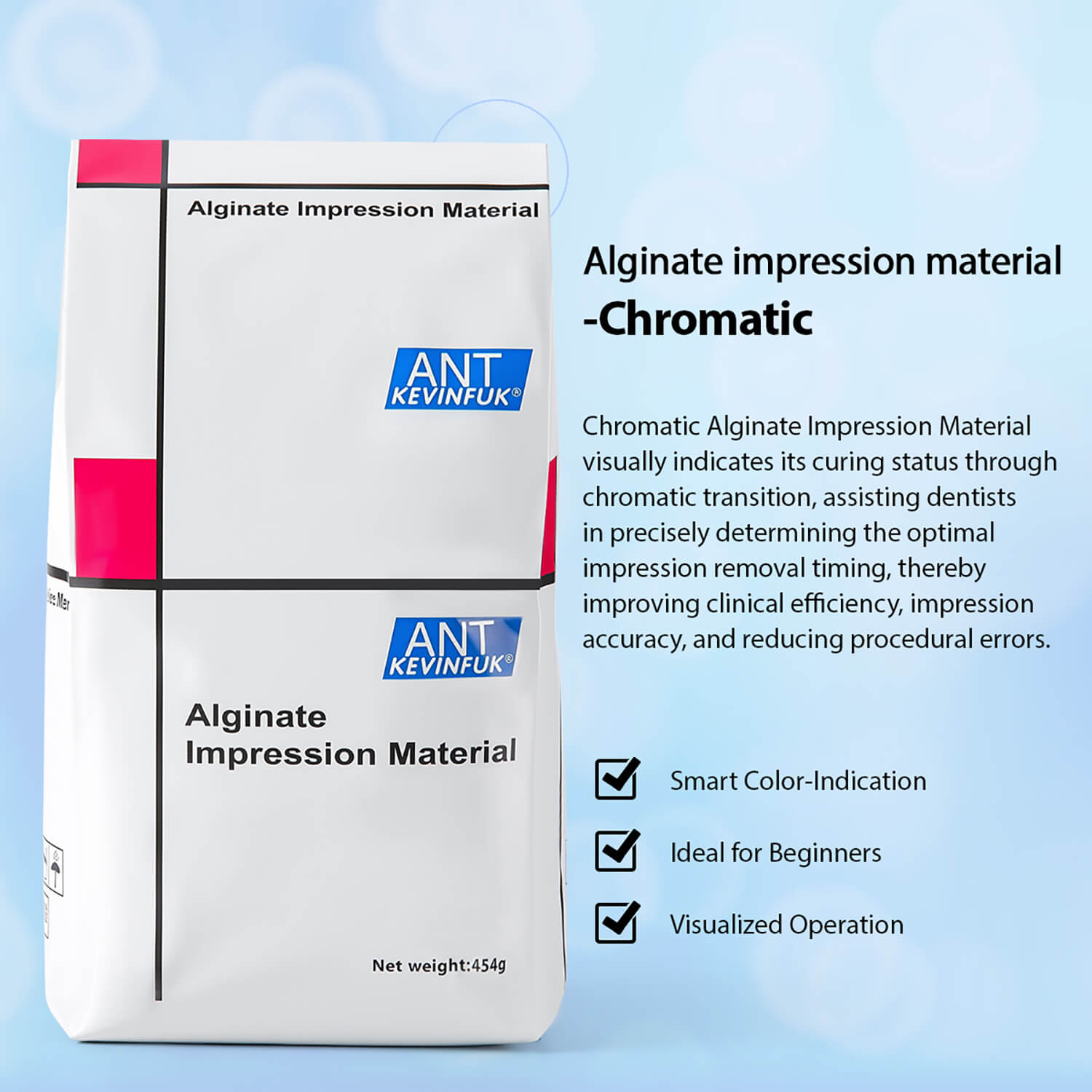 Dental Fast Set Dust-Free Mint Alginate Impression Material Normal/Chromatic/High Precision - pairaydental.com