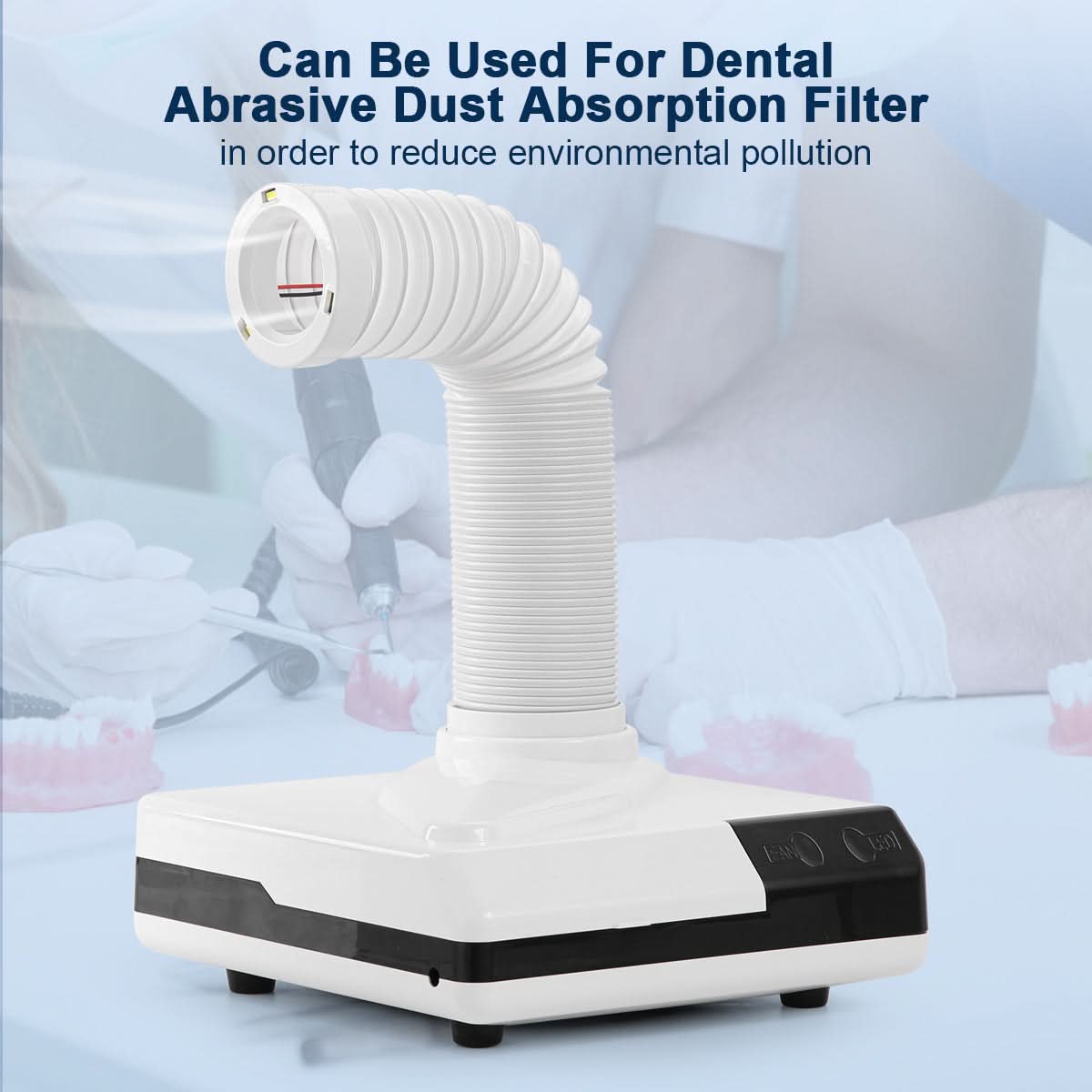 Dental Lab Desktop Dust Collector Extractor Portable Vacuum Cleaner LED - pairaydental.com