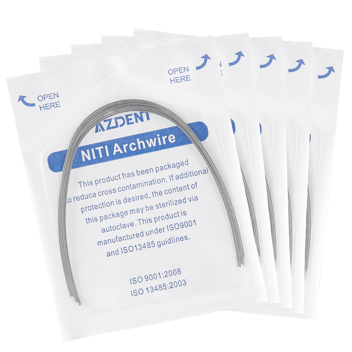 Archwire NiTi Super Elastic Expanded Rectangular Universal 0.016x0.016-0.020x0.020 10pcs/Pack - pairaydental.com
