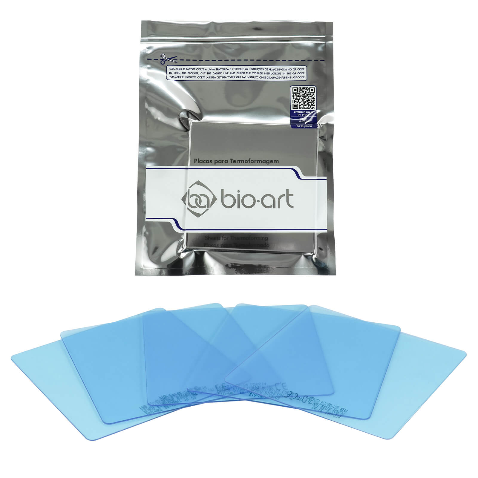 BIOART Dental Vacuum Forming BioAlign Plate Copolyester Square 5"x5" - pairaydental.com