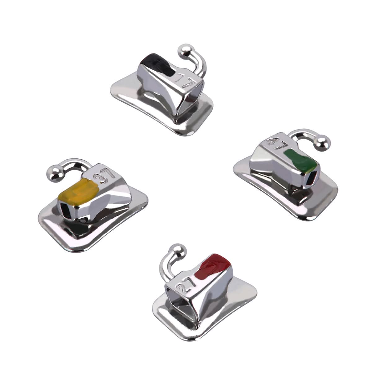 Buccal Tube 2nd Molar Bondable Non-Convertible Roth/MBT/Edgewise 0.018/0.018 U1L1 Laser Mark 4pcs/pack - pairaydental.com