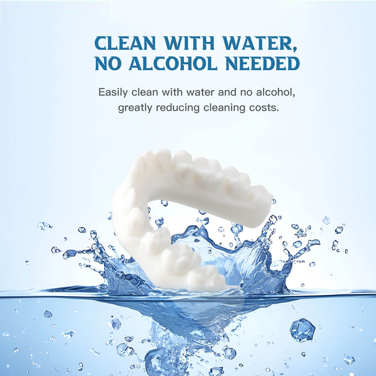 3D Printer Water Washable Resin Materials Transparent White 1 kg/Bottle - pairaydental.com