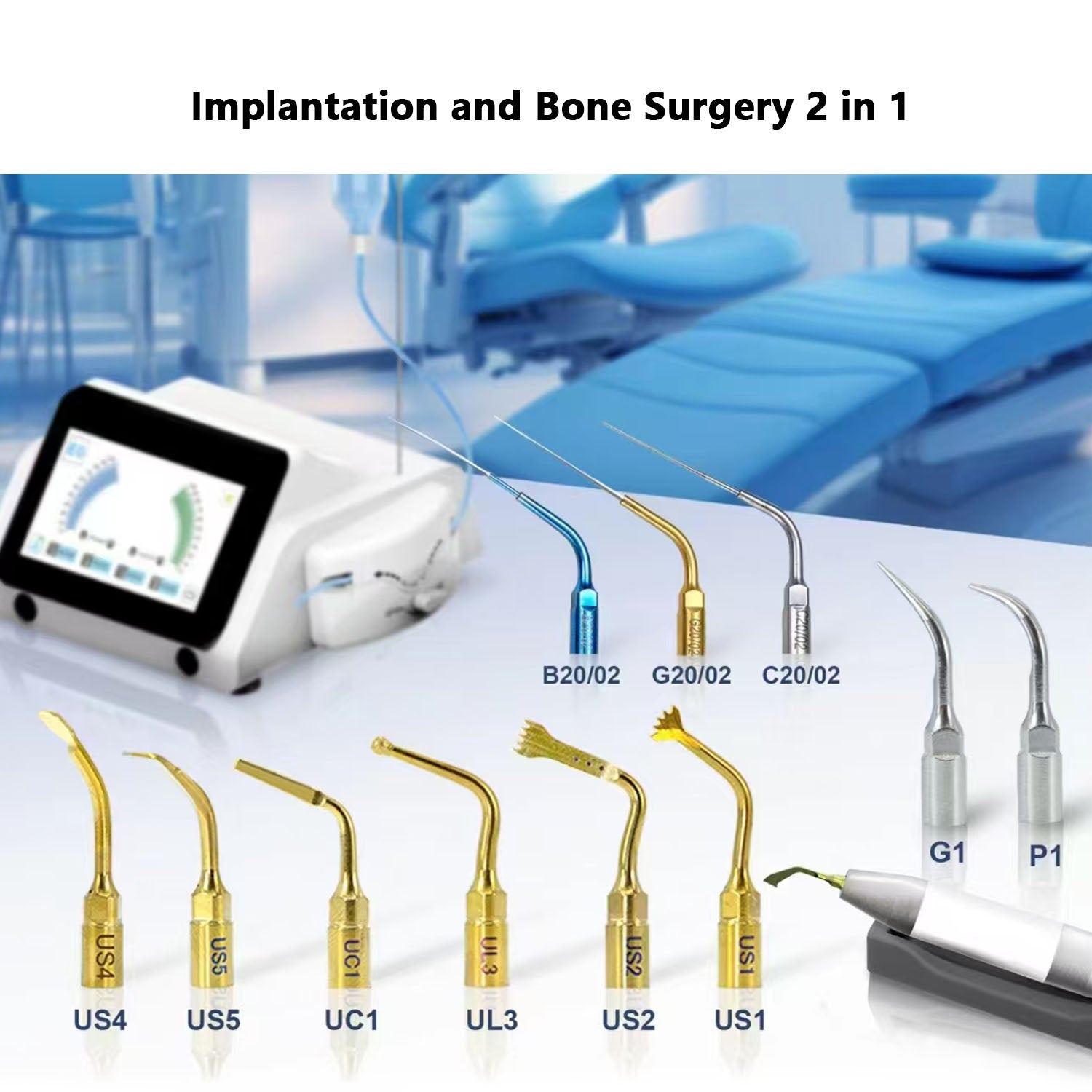 Dental Piezo Motor Surgery & Implant Device 2 IN 1 Bone Cutter Touch - pairaydental.com