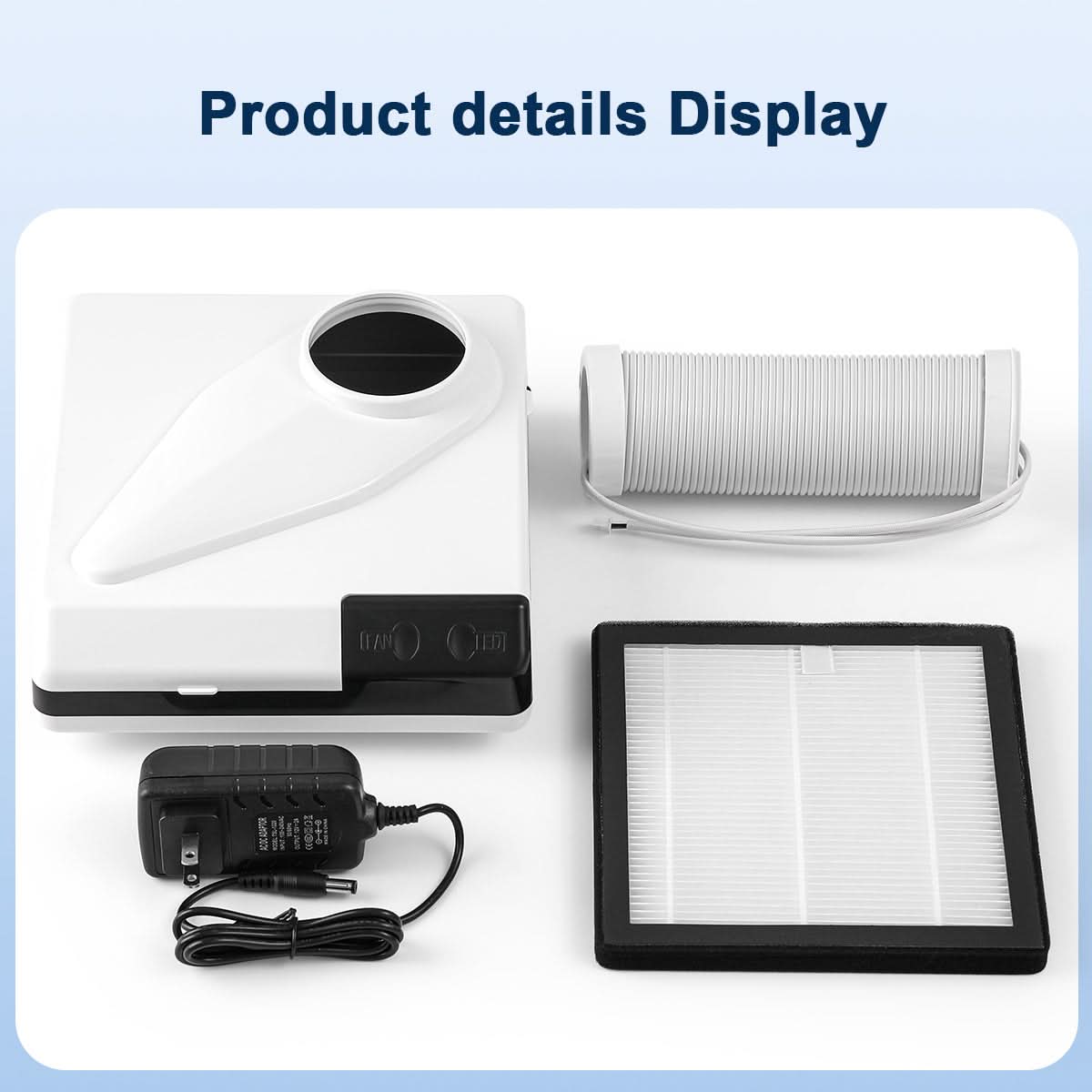 Dental Lab Desktop Dust Collector Extractor Portable Vacuum Cleaner LED - pairaydental.com