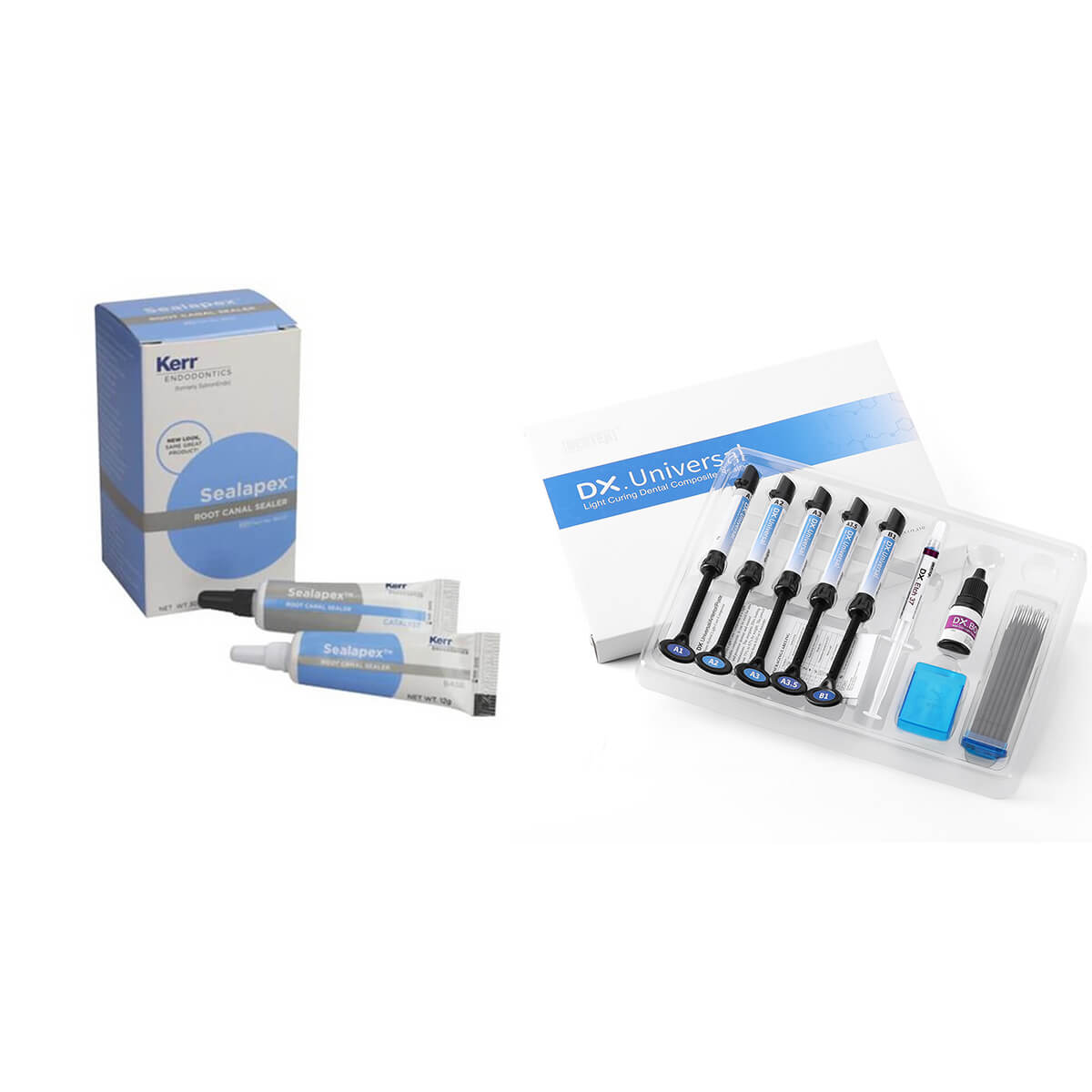Kerr Sealapex Root Canal Sealer Standard Kit + Light Cure Composite kit A1 A2 A3 A3.5 B1 - pairaydental.com