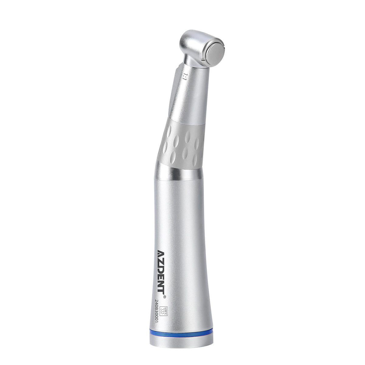 Dental 1:1 LED Low Speed Contra Angle Handpiece with E-generator Push Button Internal Spray - pairaydental.com