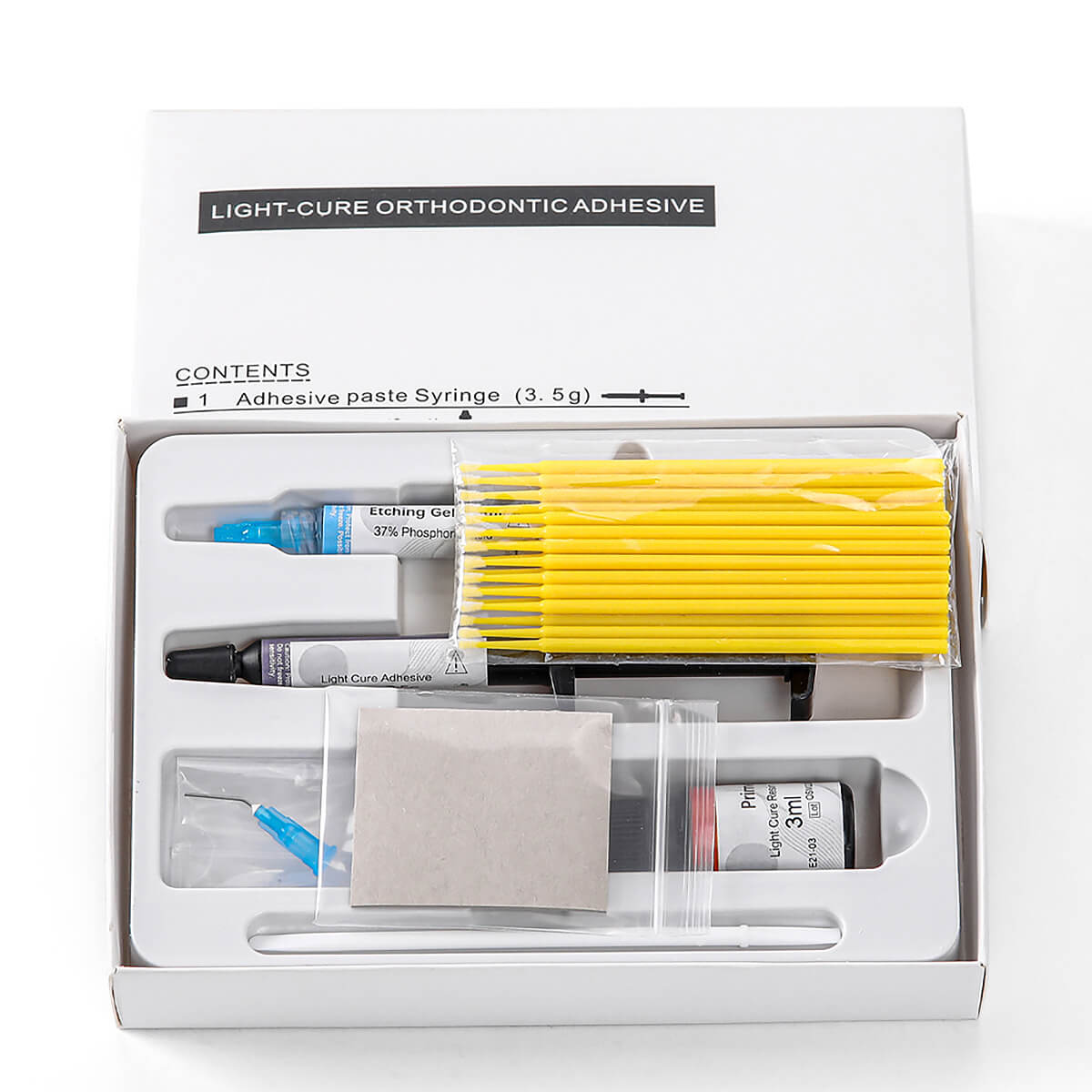 Light Cure Orthodontic Adhesive Kit Bonding Bracket Syringes 1pcs 3.5g - pairaydental.com
