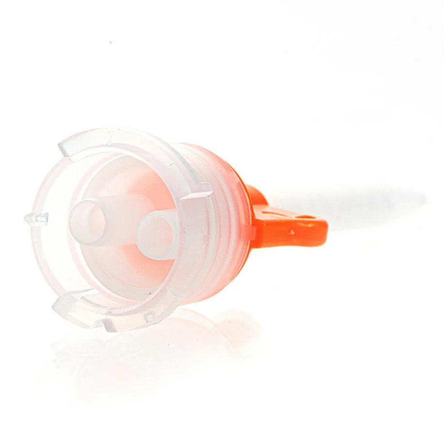 DX-Mixer Dental HP Mixing Tips Crown & Bridge Orange Wing 1:1 Ratio 48pcs/Pack - pairaydental.com