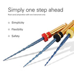 Endo Reciprocating Niti Rotary Engine Files Heat Activated 25mm Assorted 25-50# 3pcs/Pk - pairaydental.com