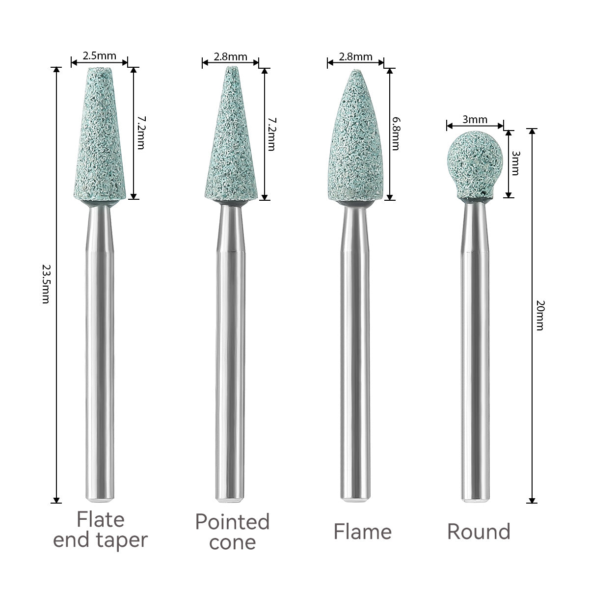 Dental Coarse Polishing Kit FG Burs Green Stones 12pcs/Kit - pairaydental.com 