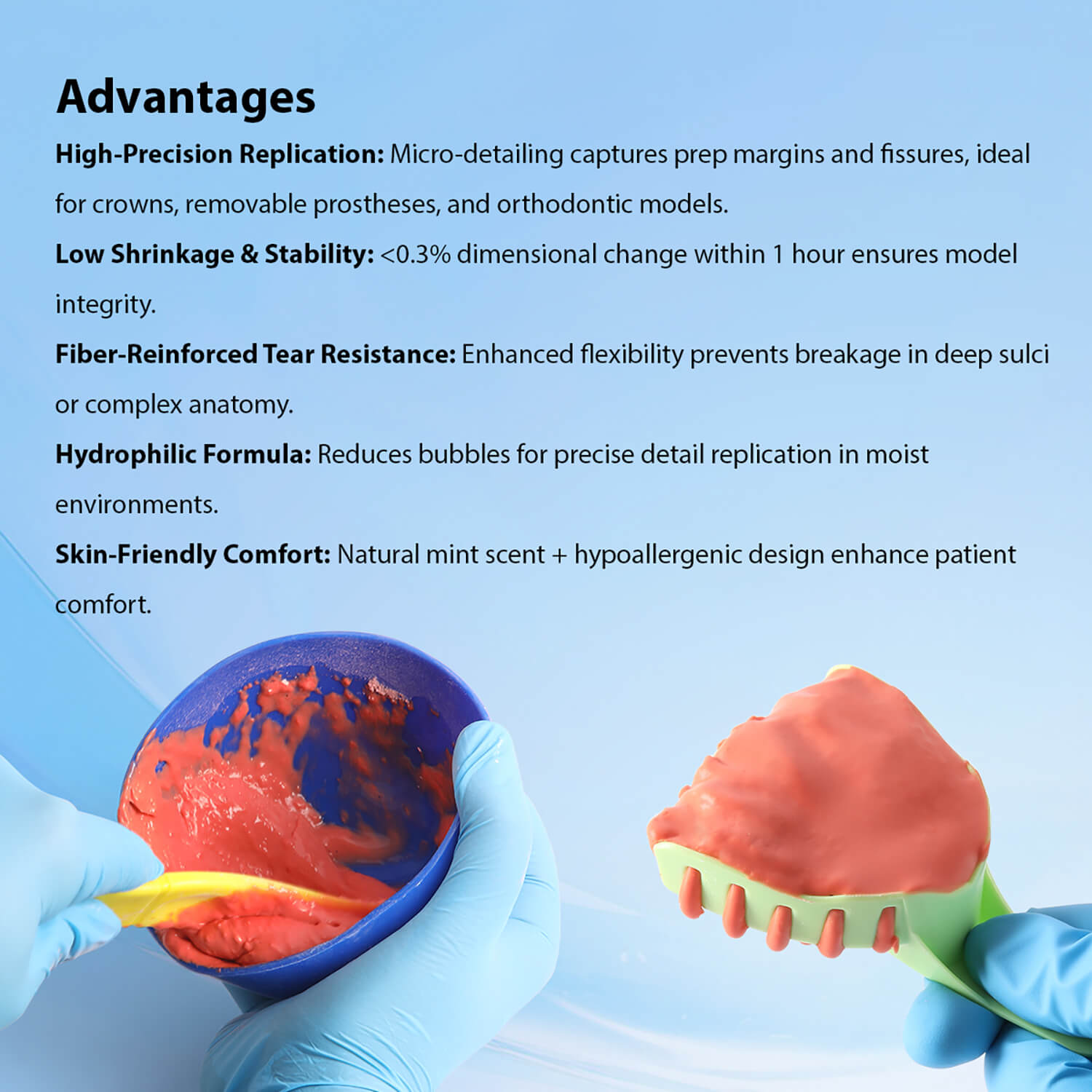 Dental Fast Set Dust-Free Mint Alginate Impression Material Normal/Chromatic/High Precision - pairaydental.com