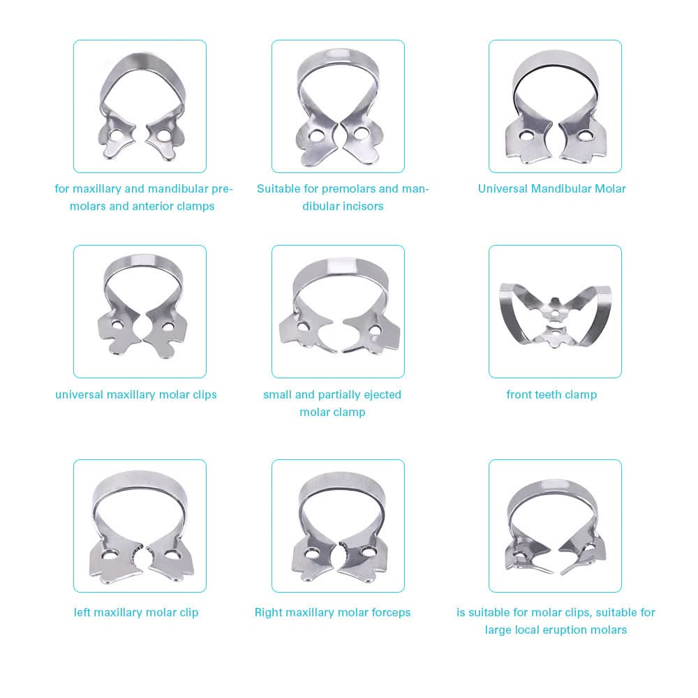 Dental Rubber Dam Perforator Puncher 12Pcs/Kit - pairaydental.com