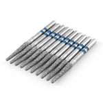 Dental Diamond Burs Cutting Zirconia Ceramic Z553-018M (848KR-018M) Flat End Taper 10pcs/Box - pairaydental.com