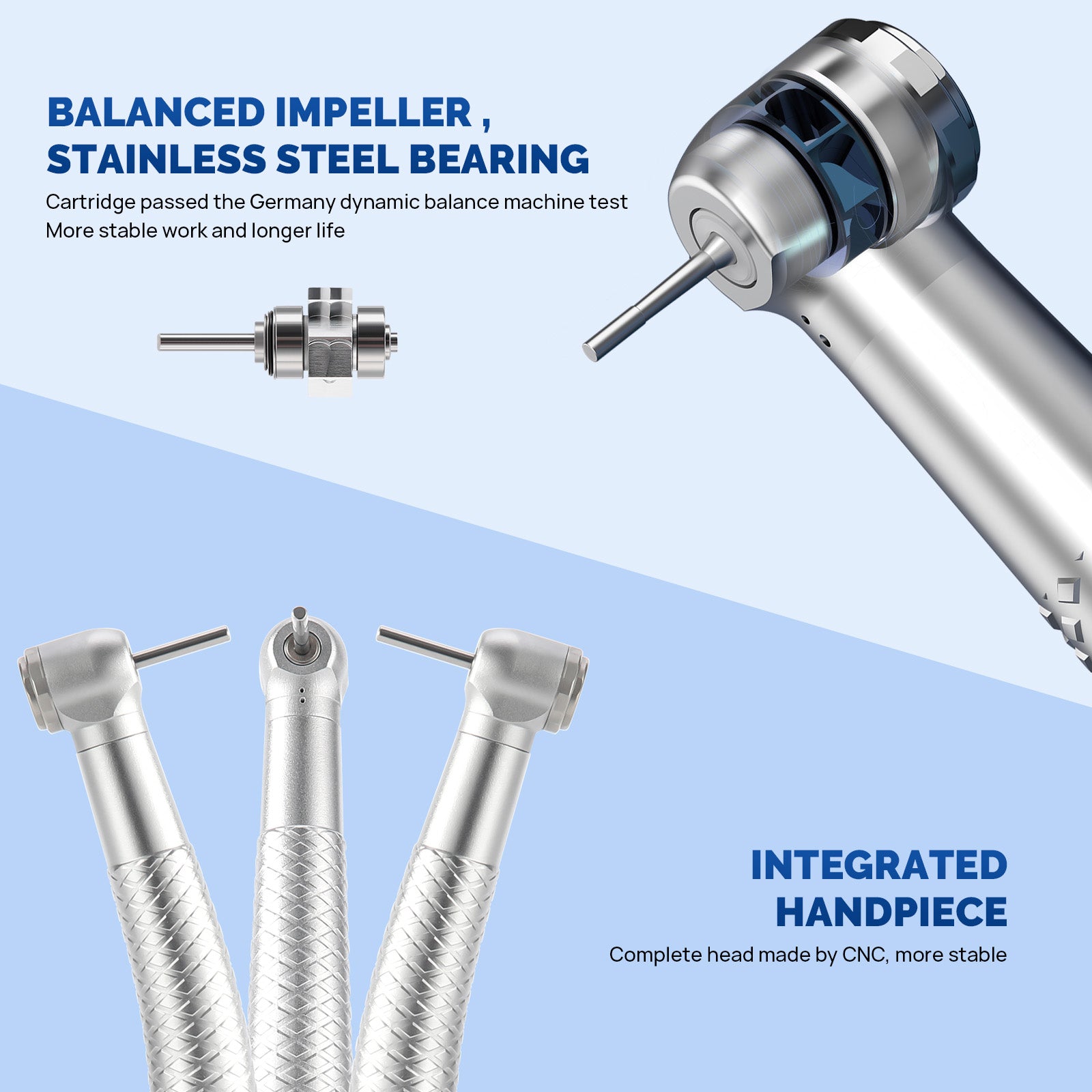 COXO / YUSENDENT Dental Turbine Rotor Cartridge – Standard Big Head High Speed Handpiece