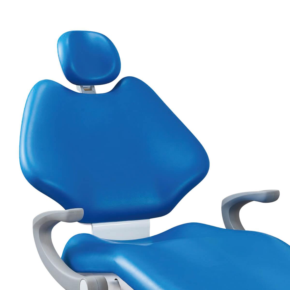 Dental Chair Unit Computer Controlled PU Hard Leather with Dentist Stool Dark Blue - pairaydental.com