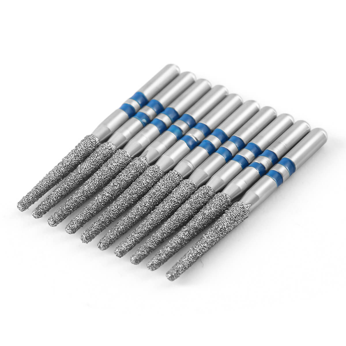 Dental Diamond Burs FG Cutting Zirconia Ceramic Z173-016M (848-016M) Flat End Taper 10pcs/Box - pairaydental.com