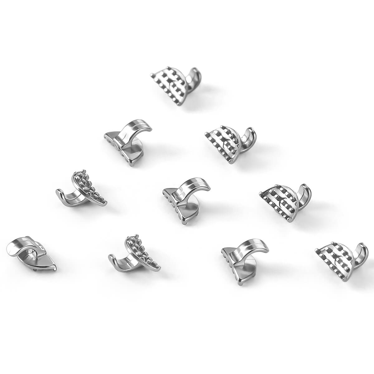 Dental Metal Lingual Button Bondable Single Wing 10pcs/Bag - pairaydental.com