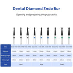 Dental Diamond Endo Bur FG Round Opening Preparing the Pulp Cavity 5pcs/Pack - pairaydental.com
