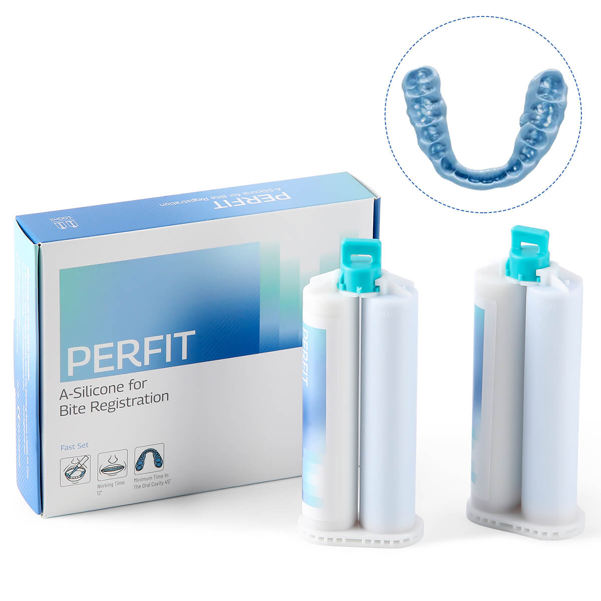 Dental Bite Registration Material Fast Set Mixing Tips 50ML*2 - pairaydental.com