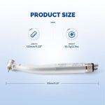 COXO CX207-2 Shadowless LED High Speed Air Turbine Handpiece with Generator Torque Head 4 Holes Coupler #H75-TP4 - pairaydental.com
