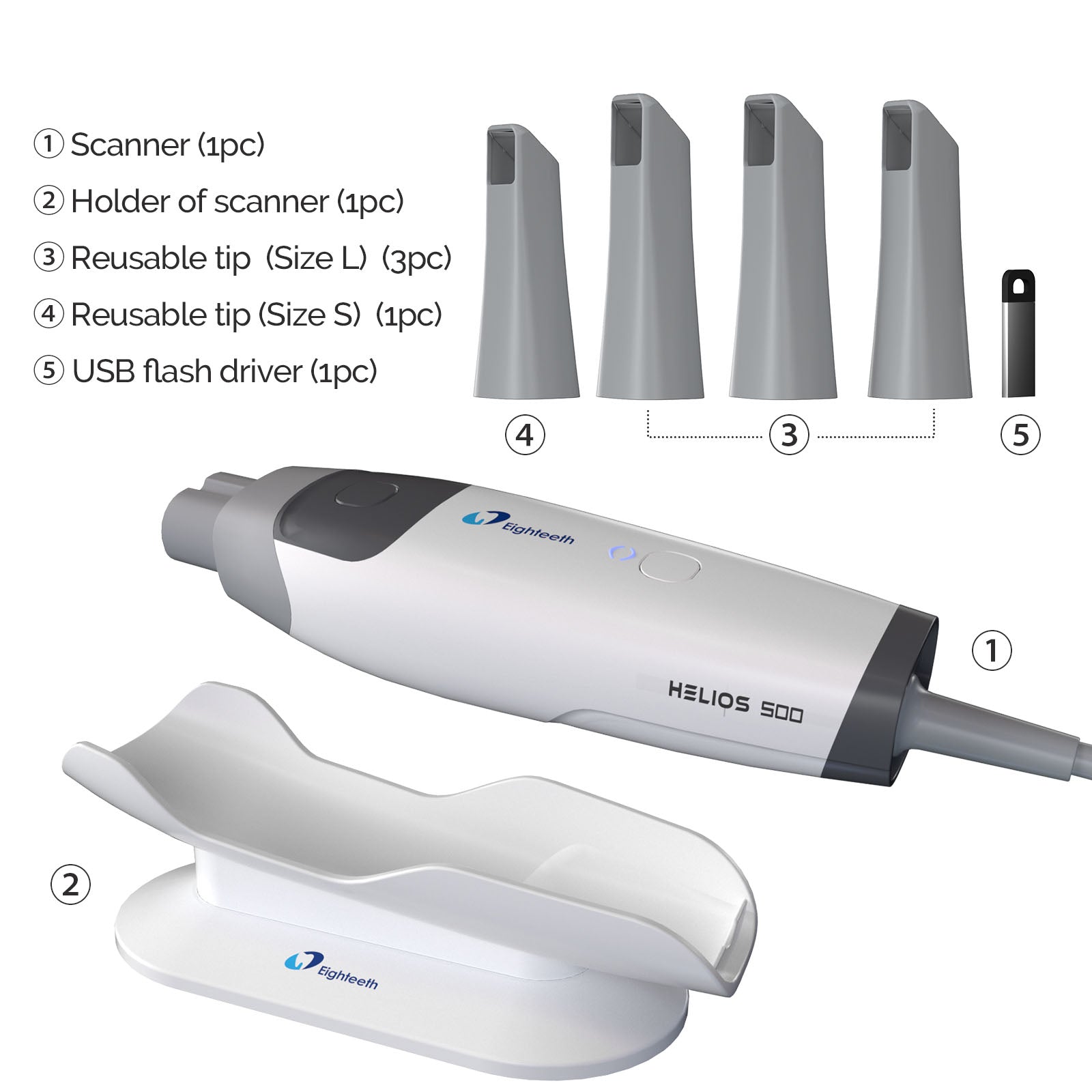 Eighteeth Dental Intraoral Scanner Helios 500 - https://pairaydental.com/