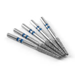 Dental Diamond Burs Cutting Zirconia Ceramic Z553-018M (848KR-018M) Flat End Taper 10pcs/Box - pairaydental.com