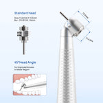 COXO CX207-G 45° Fiber Optic High Speed Air Turbine Handpiece & 6 Holes LED Quick Coupler