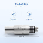 COXO CX207-G High Speed Air Turbine Handpiece Fiber Optic & 6 Holes LED Quick Coupler - pairaydental.com