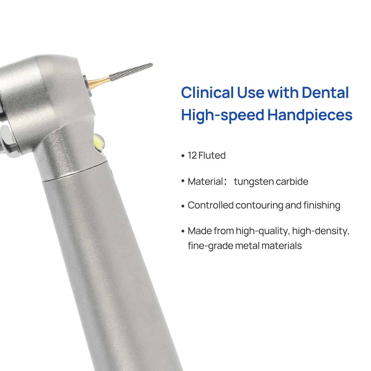 Dental Tungsten Carbide Burs Trimming & Finishing FG 7214 Taper Fissure 5pcs/Box - pairaydental.com