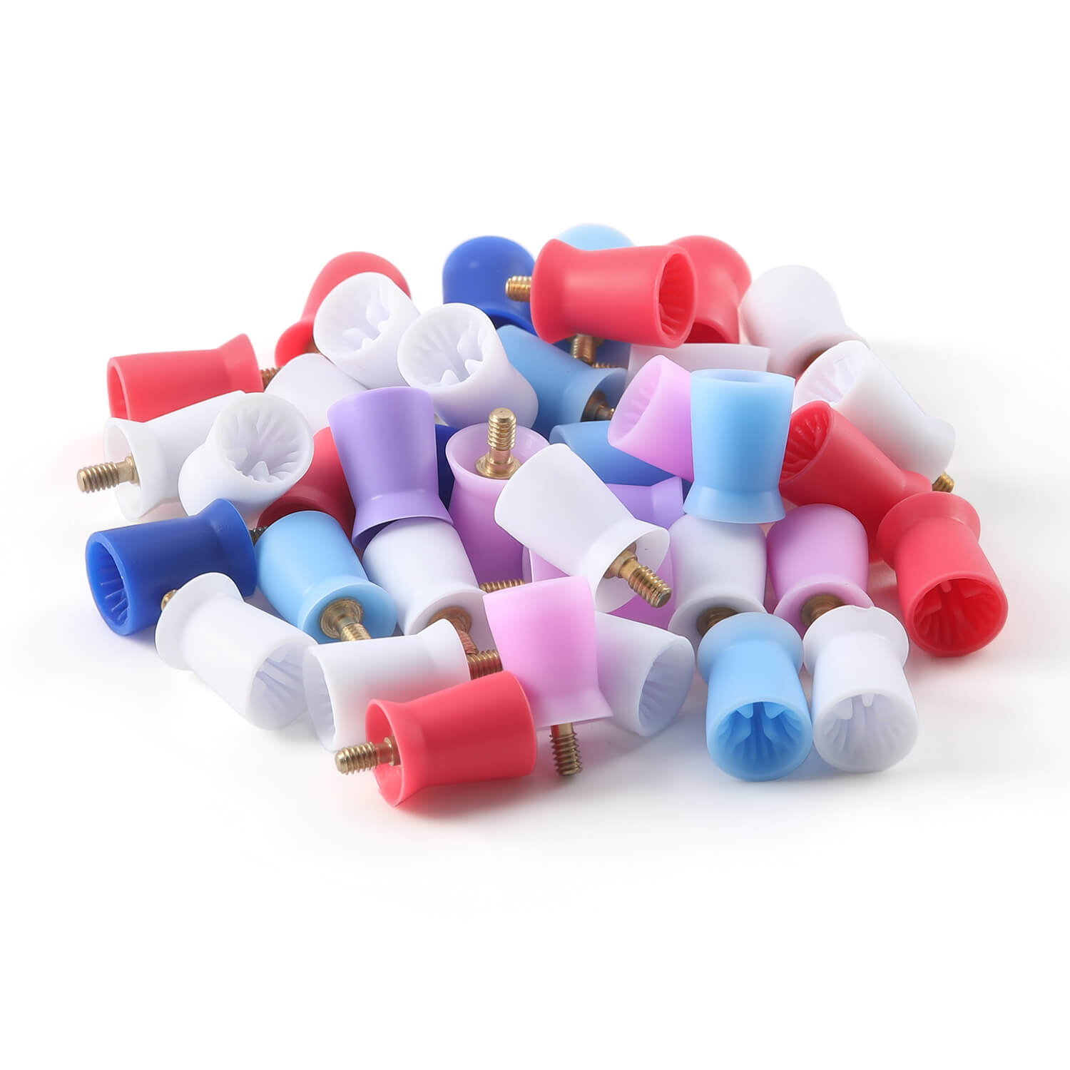 Dental Prophy Cups Soft/Hard RA2.35mm Silicone Material 100pcs/Box - pairaydental.com