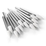 Dental White Stone Polishing FG Burs Flame Shape 12pcs/Box - pairaydental.com