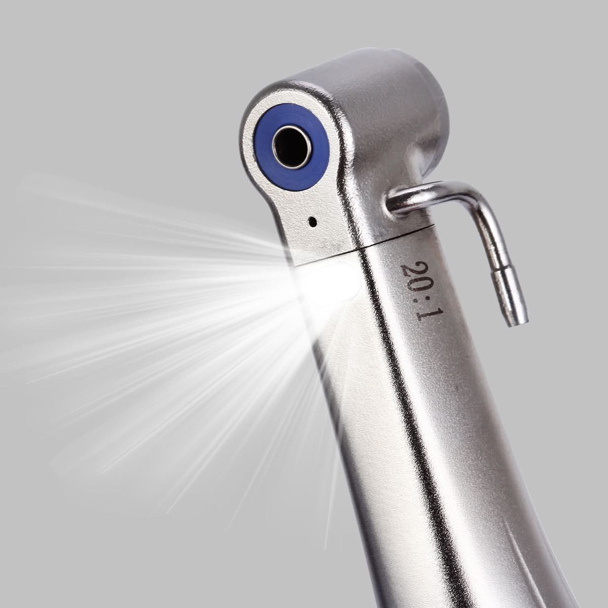20:1 Implant Contra Angle Handpiece LED Fiber Optic Push Button - pairaydental.com