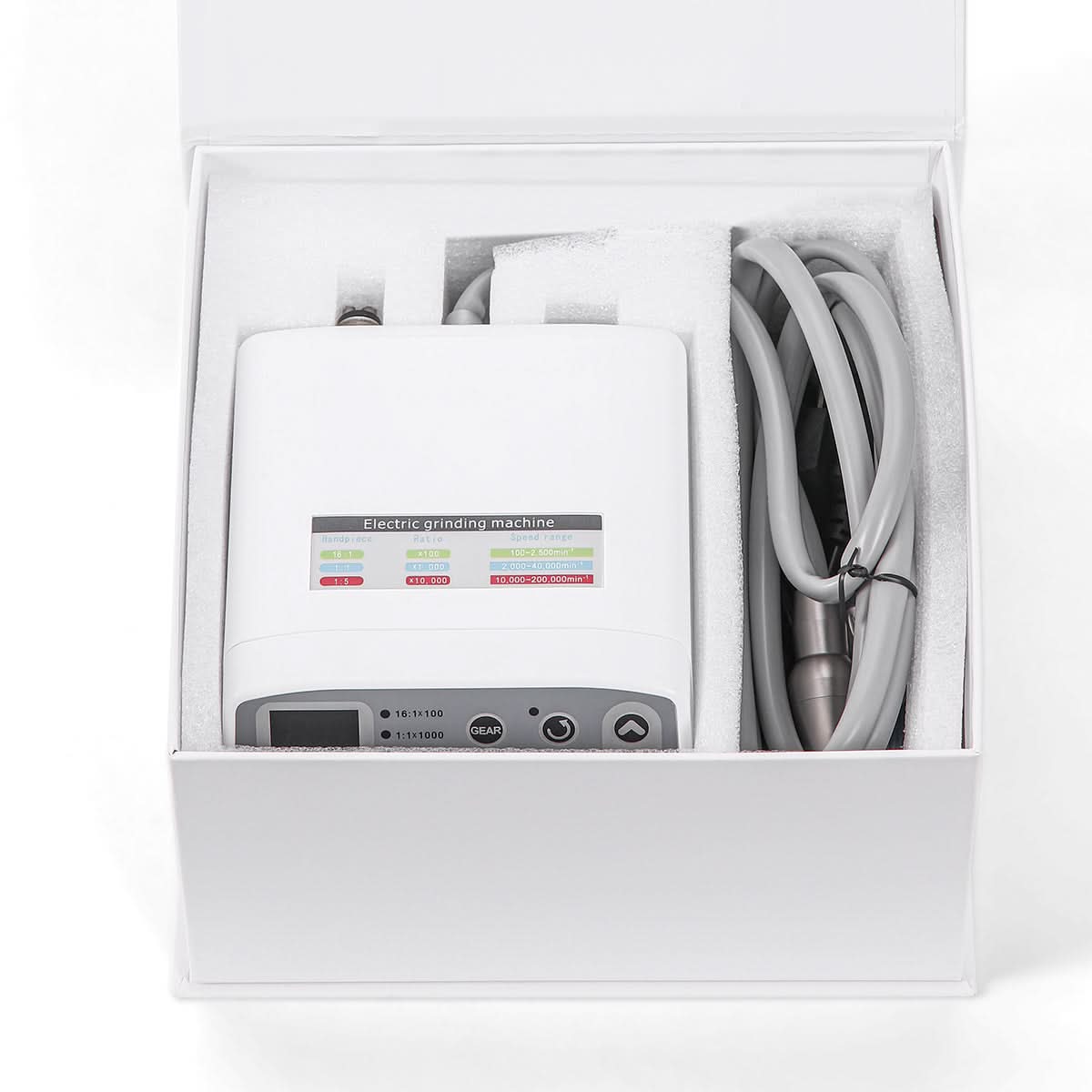 4 Hole LED Brushless Electric Micro Motor 1:1/1:5/16:1 Internal Spray 3 Memory Mode Integrated Handpiece Tube - pairaydental.com