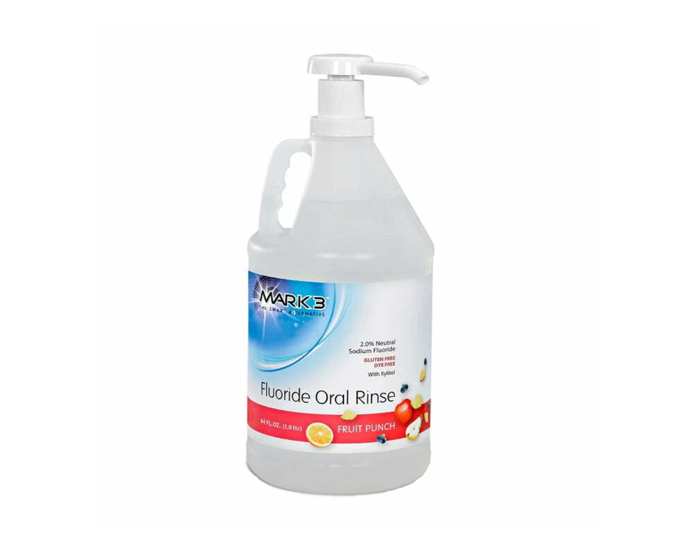 Mark3 2% Neutral Fluoride Oral Rinse Fruit Punch/Spearmint Flavor 64 oz