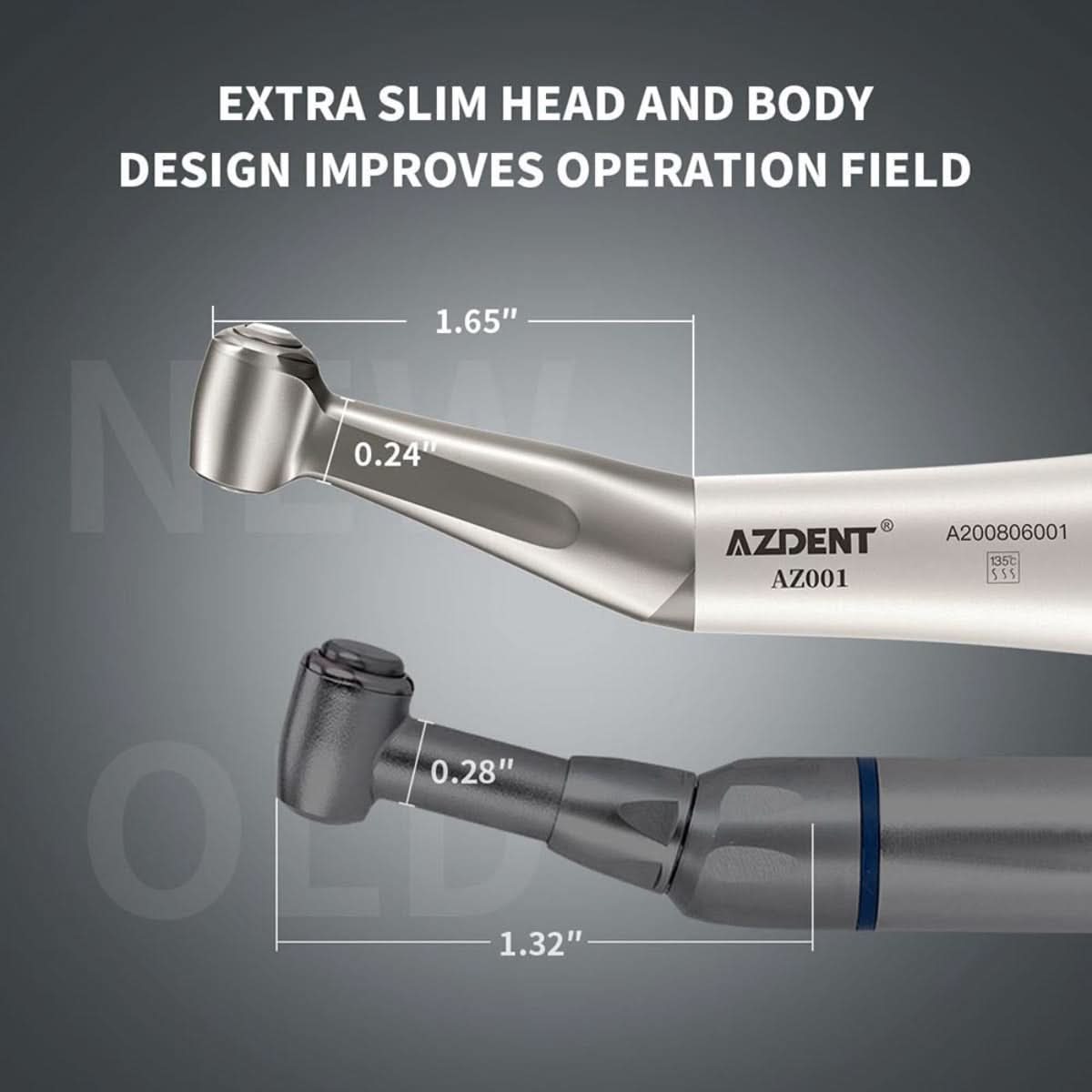 1:1 Low Speed Contra Angle Handpiece Push Button External Water  - pairaydental.com