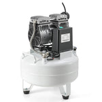 Dental Noiseless Oil-Free Air Compressor 24L/40L Single Pressure Gauge for 1-2 Dental Chair - pairaydental.com