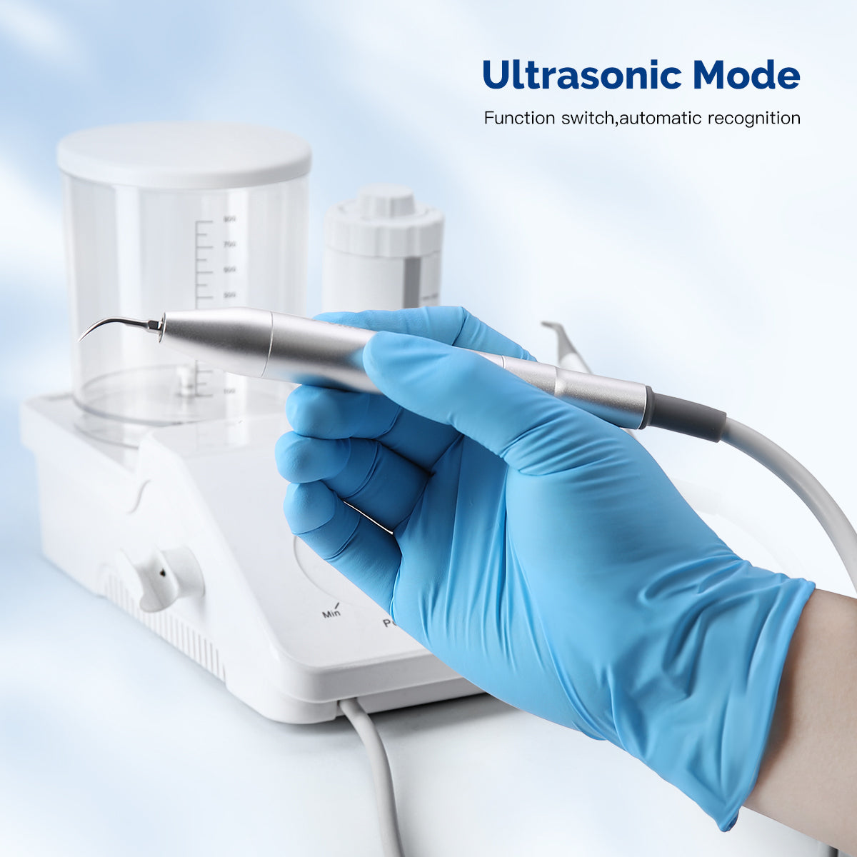 VRN DQ-40 Dental Ultrasonic Scaler Air Polisher Sandblasting Periodontal LED Handpiece