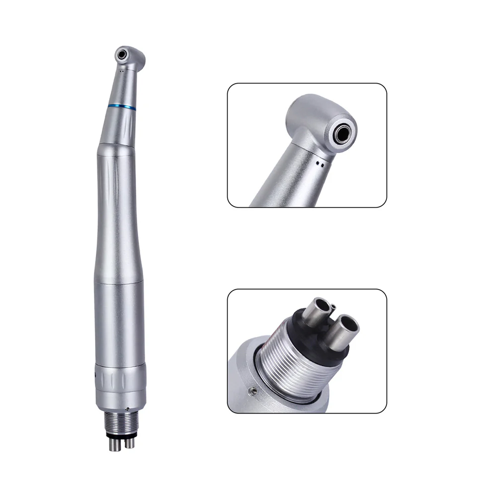 1:1 Low Speed Contra Angle & Straight Handpiece & 4 Holes Internal Water Spray Air Motor Set
