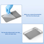 Portable Dental Folding Chair Adjustable With Rechargeable LED Light Blue - pairaydental.com