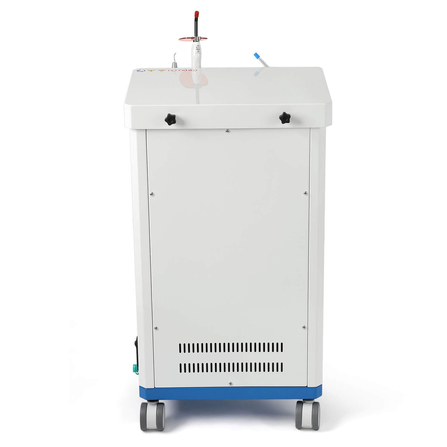 Dental Mobile Delivery Cart Unit 4 Holes with Curing Light and Scaler Handpiece - pairaydental.com