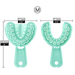 6pcs Dental Impression Trays Full Mouth For Teeth Mold Tray S/M/L Green Color - pairaydental.com