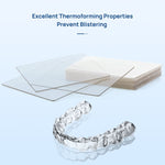 Dental Orthodontic Splint Retainer Vacuum Thermoforming Sheet 5"x5" Soft / Hard - pairaydental.com