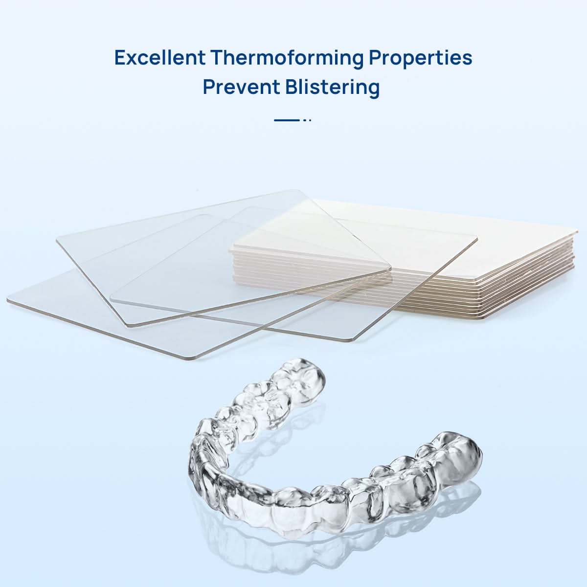 Dental Orthodontic Splint Retainer Vacuum Thermoforming Sheet 5"x5" Soft / Hard - pairaydental.com